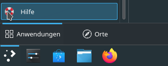 Start des KDE Hilfezentrums