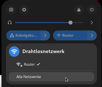 verbundenes WLAN - Netzwerk