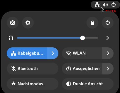 Gnome-Shell: Start der Einstellungen