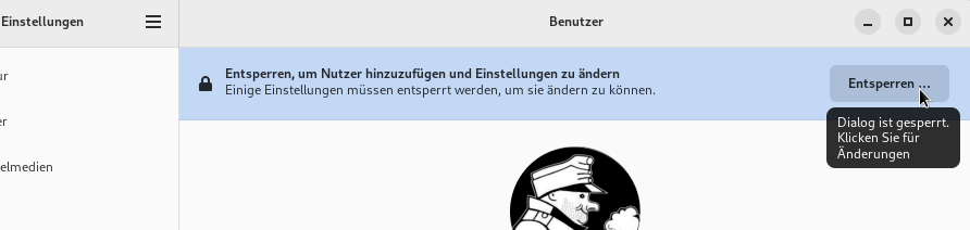 Benutzereinstellungen unter der Gnome-Shell