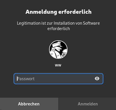 Software: Authentifizierung.