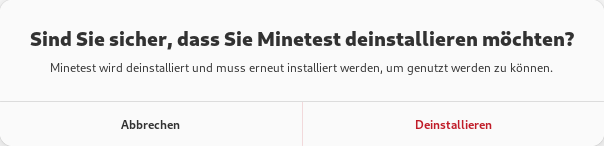 Software: Bestätigung