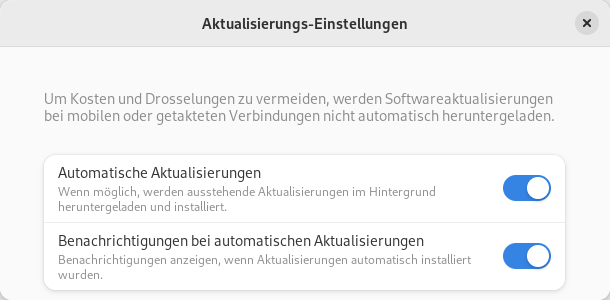 Software: automatische Aktualisierungen