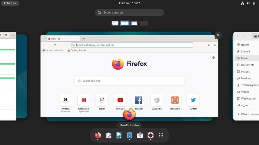 Gnome: desktop layout