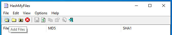 HashMyFiles : Add file