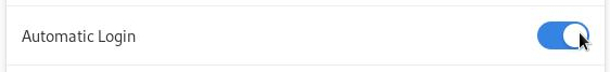 Auto login enabled