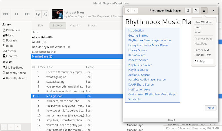 Rhythmbox: complete help