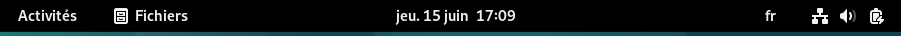 Tableau de bord Gnome-Shell