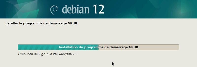 Installation : installation de GRUB