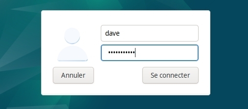 Interface de connexion LightDM