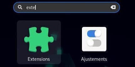 Lancer le gestionnaire d’extensions de Gnome-Shell