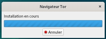 TorBrowser : installation en cours