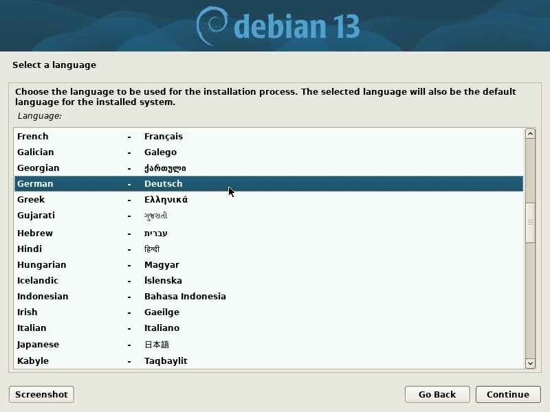 Installation: Sprache