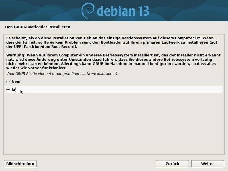 Installation: GRUB