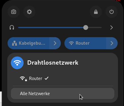 verbundenes WLAN-Netzwerk