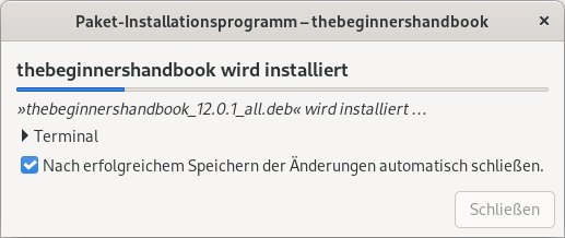 GDebi: Installation einer .deb-Datei