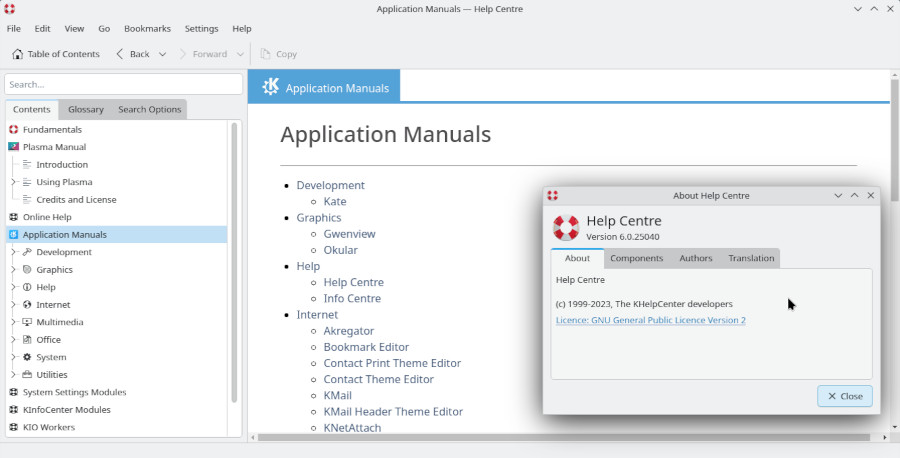 KDE Help Centre