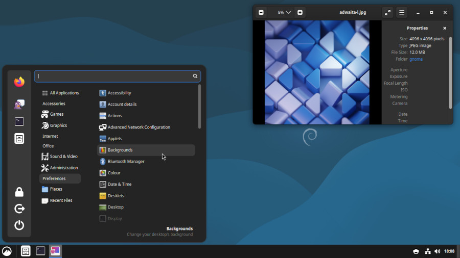 Cinnamon desktop on Debian