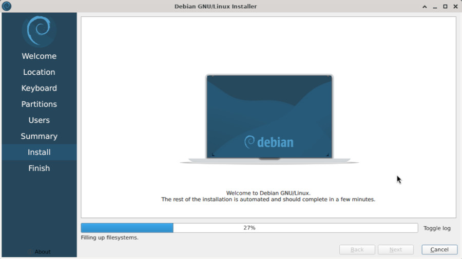 Calamares installer : Debian system installation