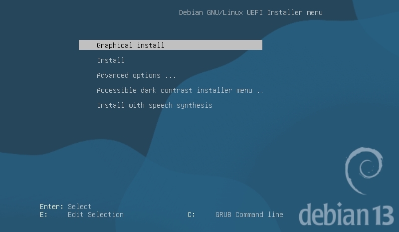 Installation mode (UEFI)