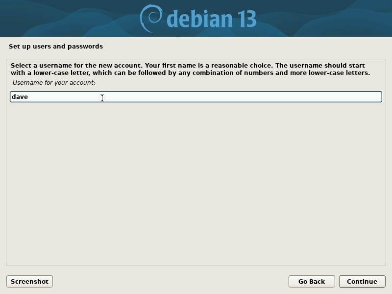 Installation: user login