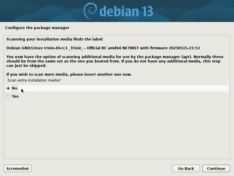 Installation: optional additional CD
