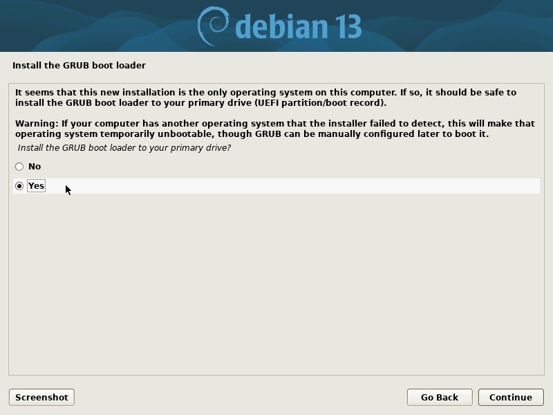 Installation: GRUB