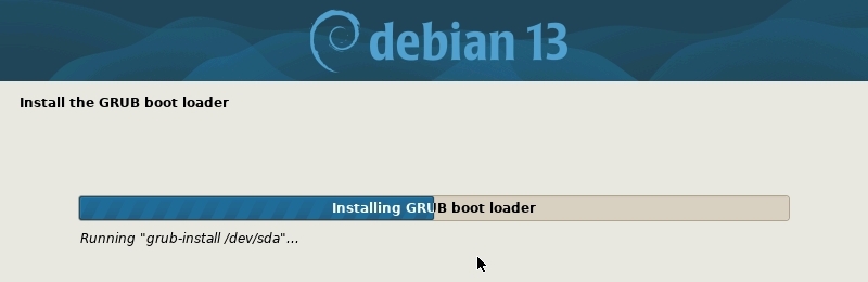 Installation: installing GRUB