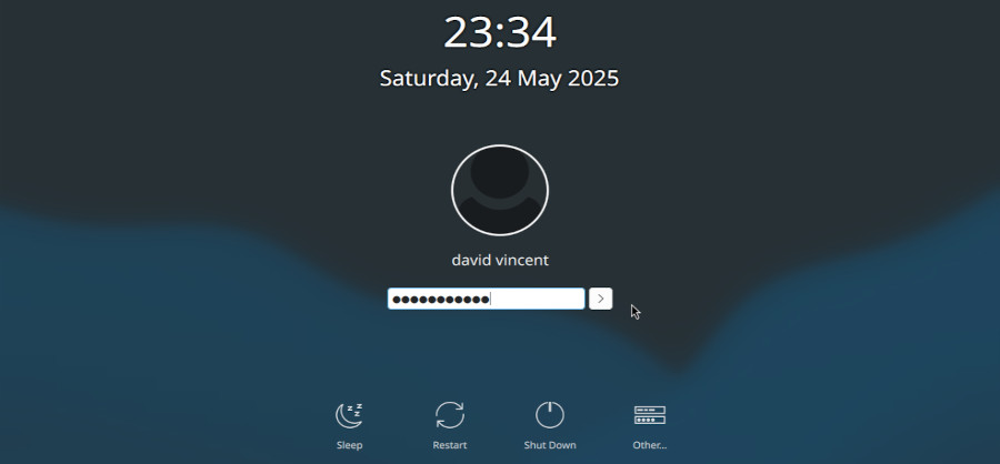 SDDM: login screen on KDE