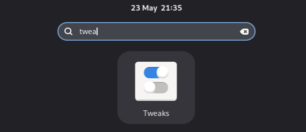 Gnome-Shell config launcher