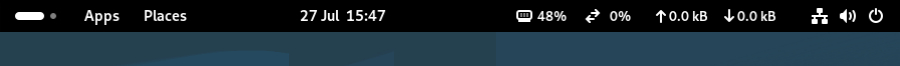 Gnome-Shell Panel with some extensions