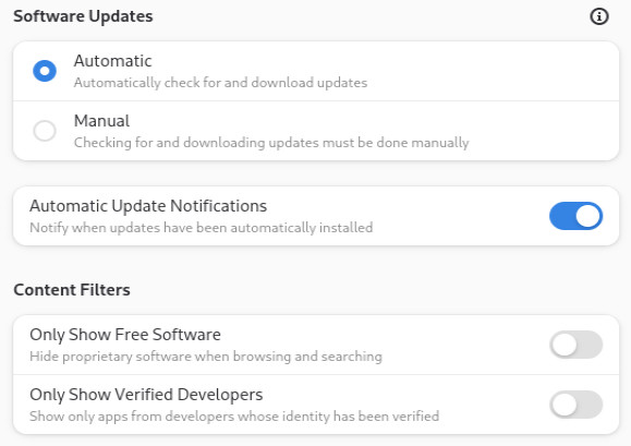Software: automatic updates