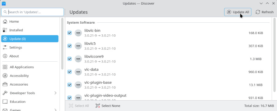 Discover: launching update