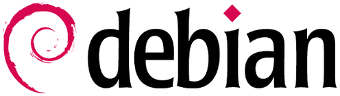 logo Debian text