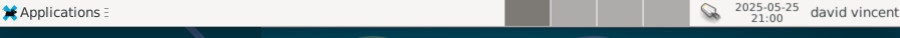 Tableau de bord Xfce
