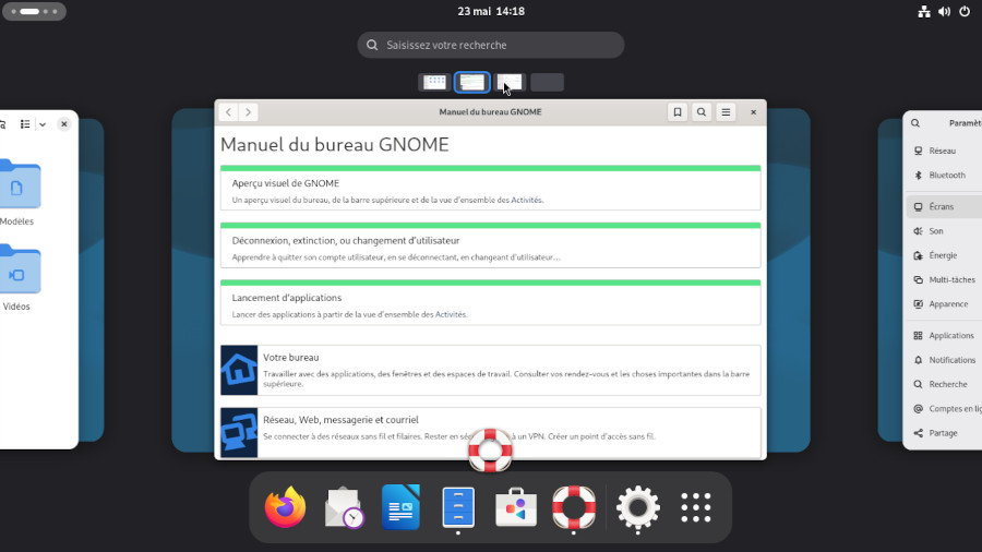 Gnome et ses bureaux virtuels