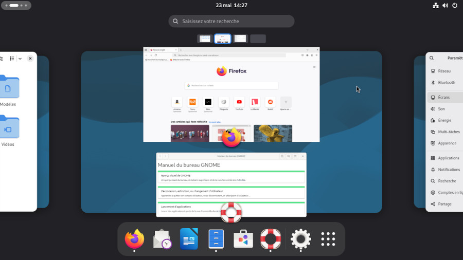 Gnome : présentation du bureau