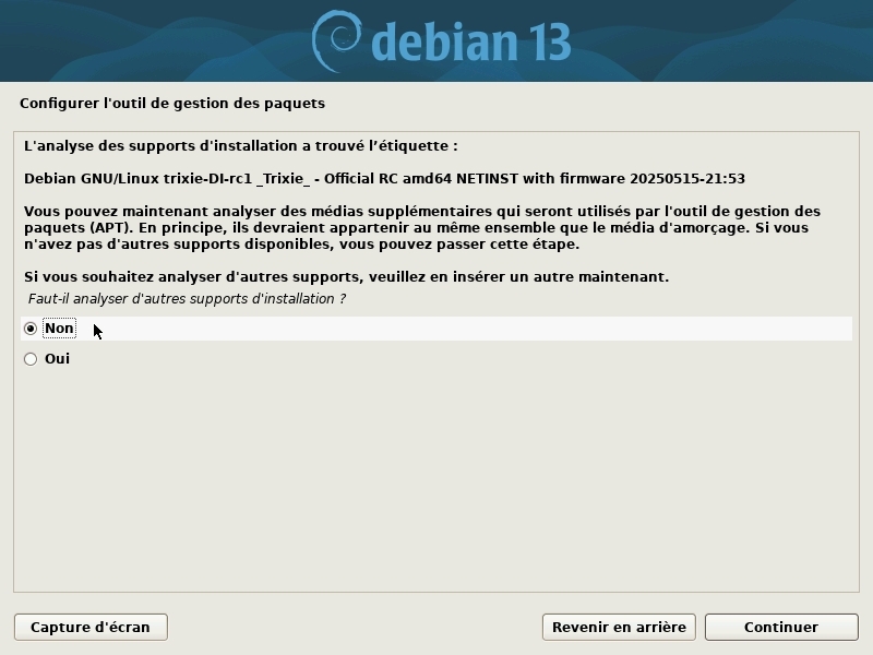 Installation : insertion d’un support additionnel
