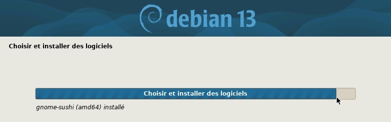 Installation : installation des paquets