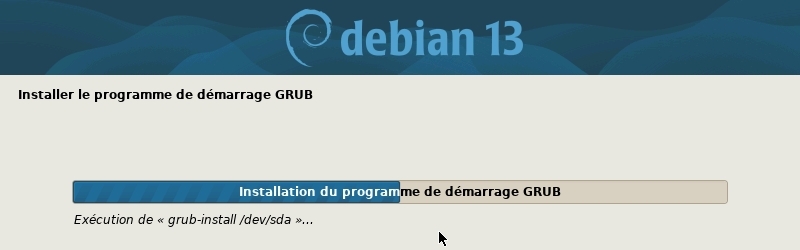 Installation : installation de GRUB