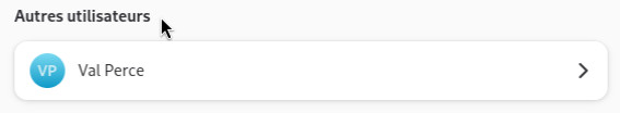 Liste des utilisateurs du système