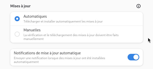 Logiciels : mises à jour automatiques