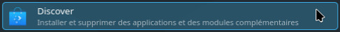 Lanceur de la logithèque KDE