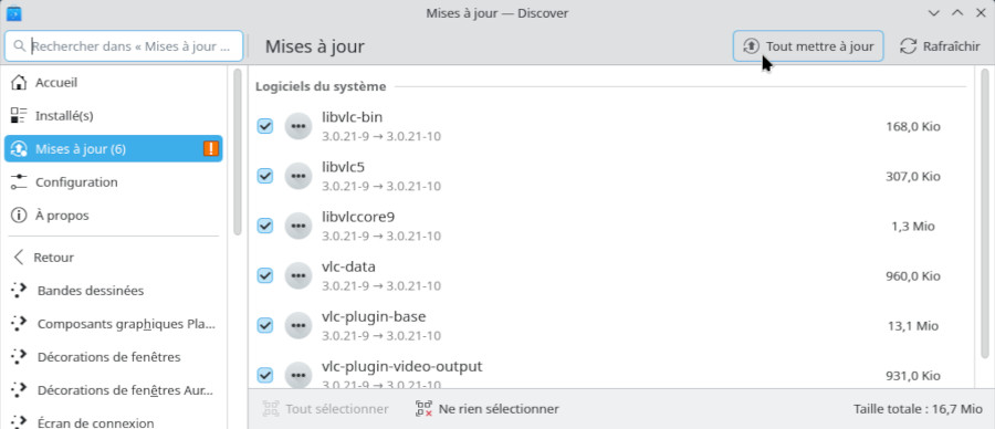 Discover : lancement de la mise à jour